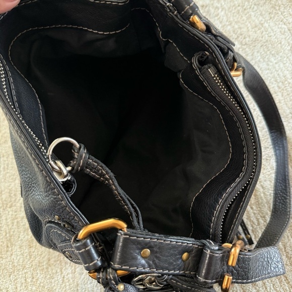 Chloé Black Leather Paddington Padlock Shoulder Bag Tote Vintage Y2K - Picture 13 of 16